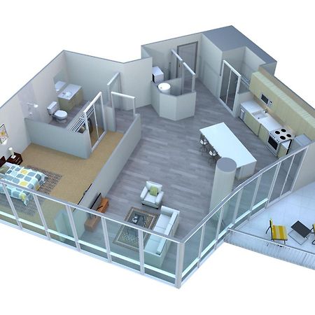 Placemakr Premier Sobro NashvilleNashville  Kültér fotó 3D floor plan