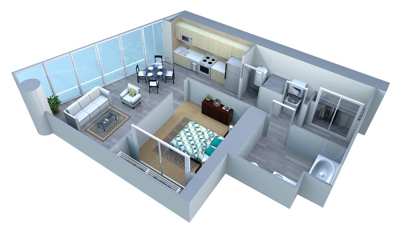 Placemakr Premier Sobro NashvilleNashville  Kültér fotó 3D floor plan